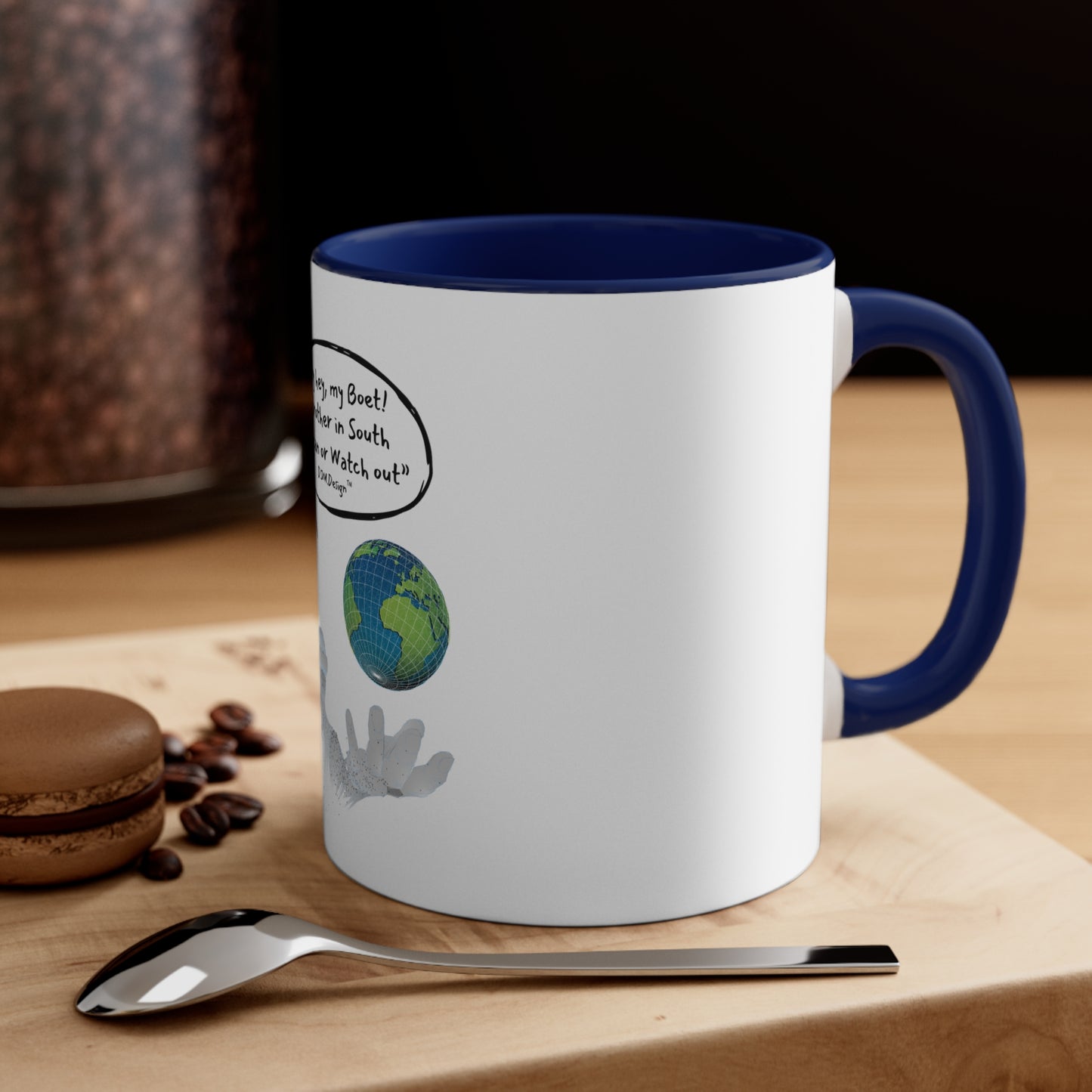 DJM.Design™ Hey Bru Accent Coffee Mug, 11oz (Ai Workshop 3K Leads Access) 250 Points