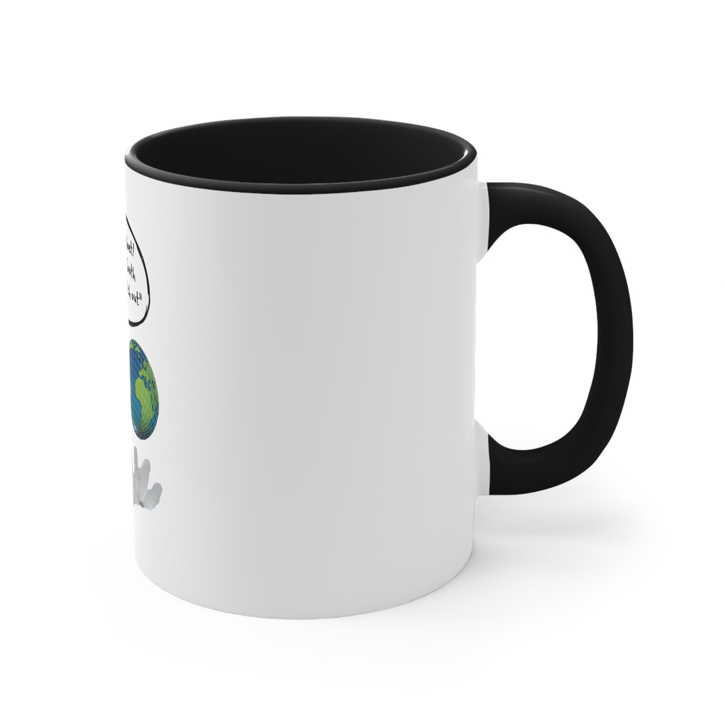DJM.Design™ Hey Bru Accent Coffee Mug, 11oz (Ai Workshop 3K Leads Access) 250 Points