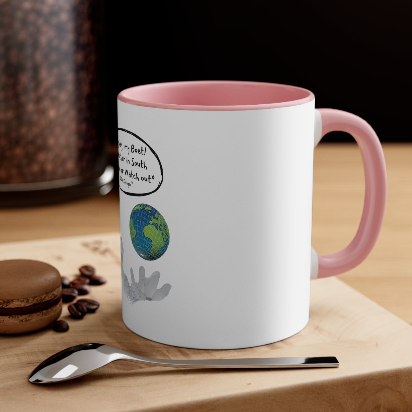 DJM.Design™ Hey Bru Accent Coffee Mug, 11oz (Ai Workshop 3K Leads Access) 250 Points