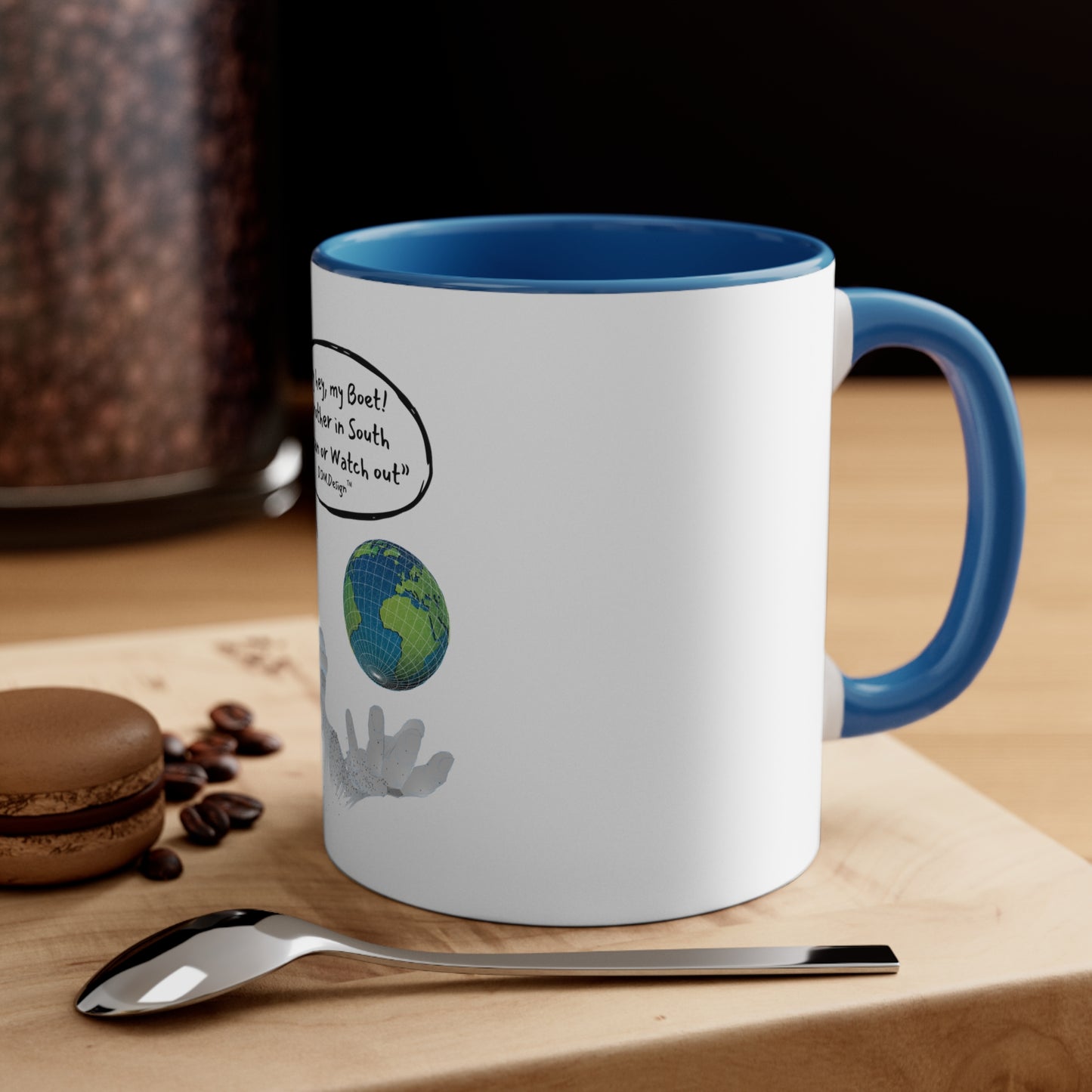 DJM.Design™ Hey Bru Accent Coffee Mug, 11oz (Ai Workshop 3K Leads Access) 250 Points