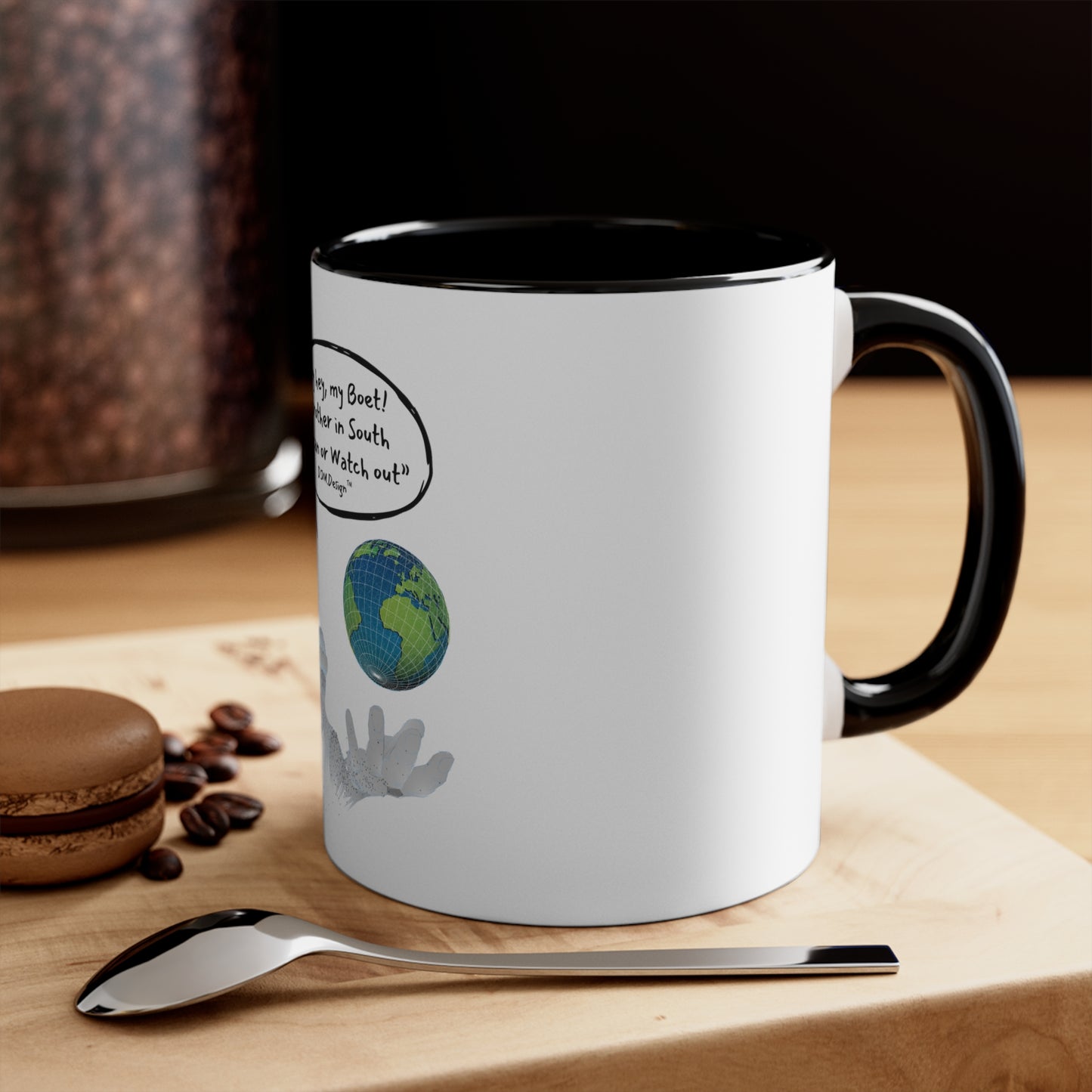 DJM.Design™ Hey Bru Accent Coffee Mug, 11oz (Ai Workshop 3K Leads Access) 250 Points