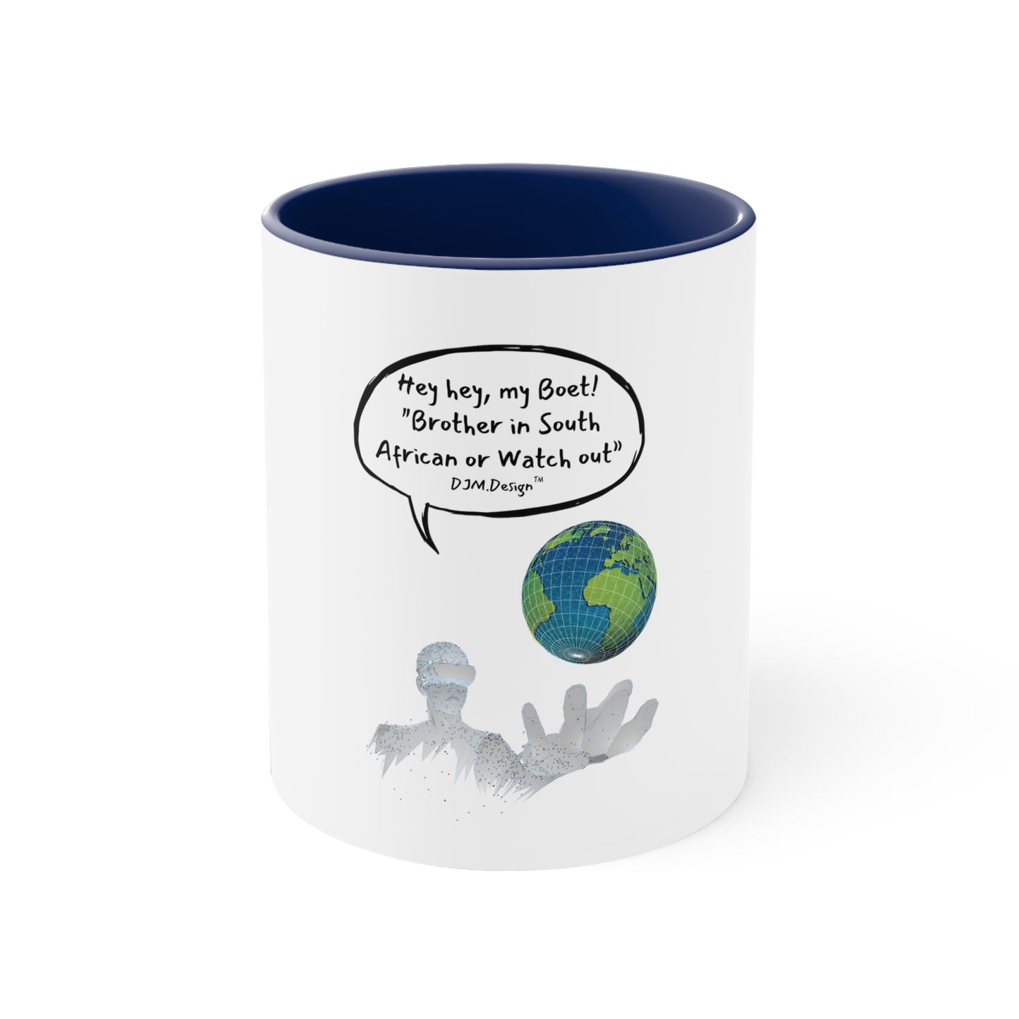 DJM.Design™ Hey Bru Accent Coffee Mug, 11oz (Ai Workshop 3K Leads Access) 250 Points