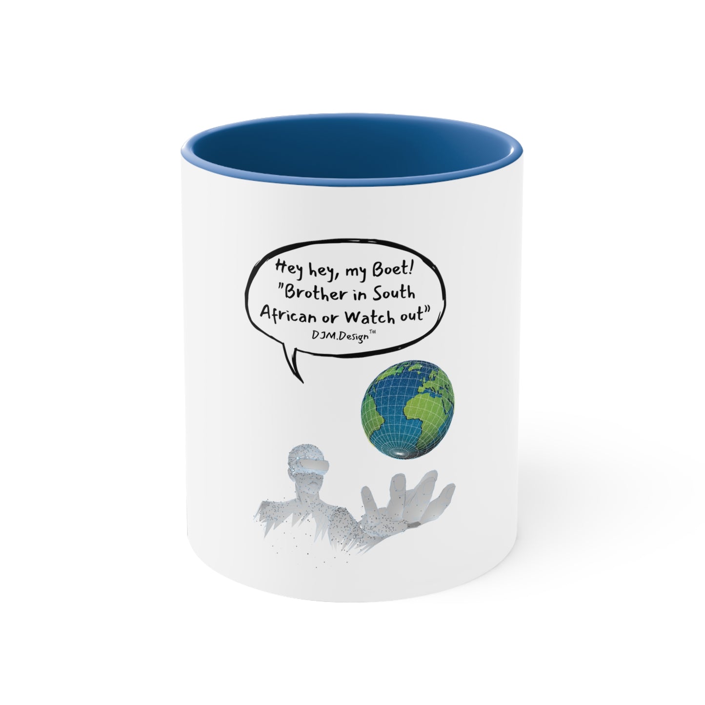 DJM.Design™ Hey Bru Accent Coffee Mug, 11oz (Ai Workshop 3K Leads Access) 250 Points