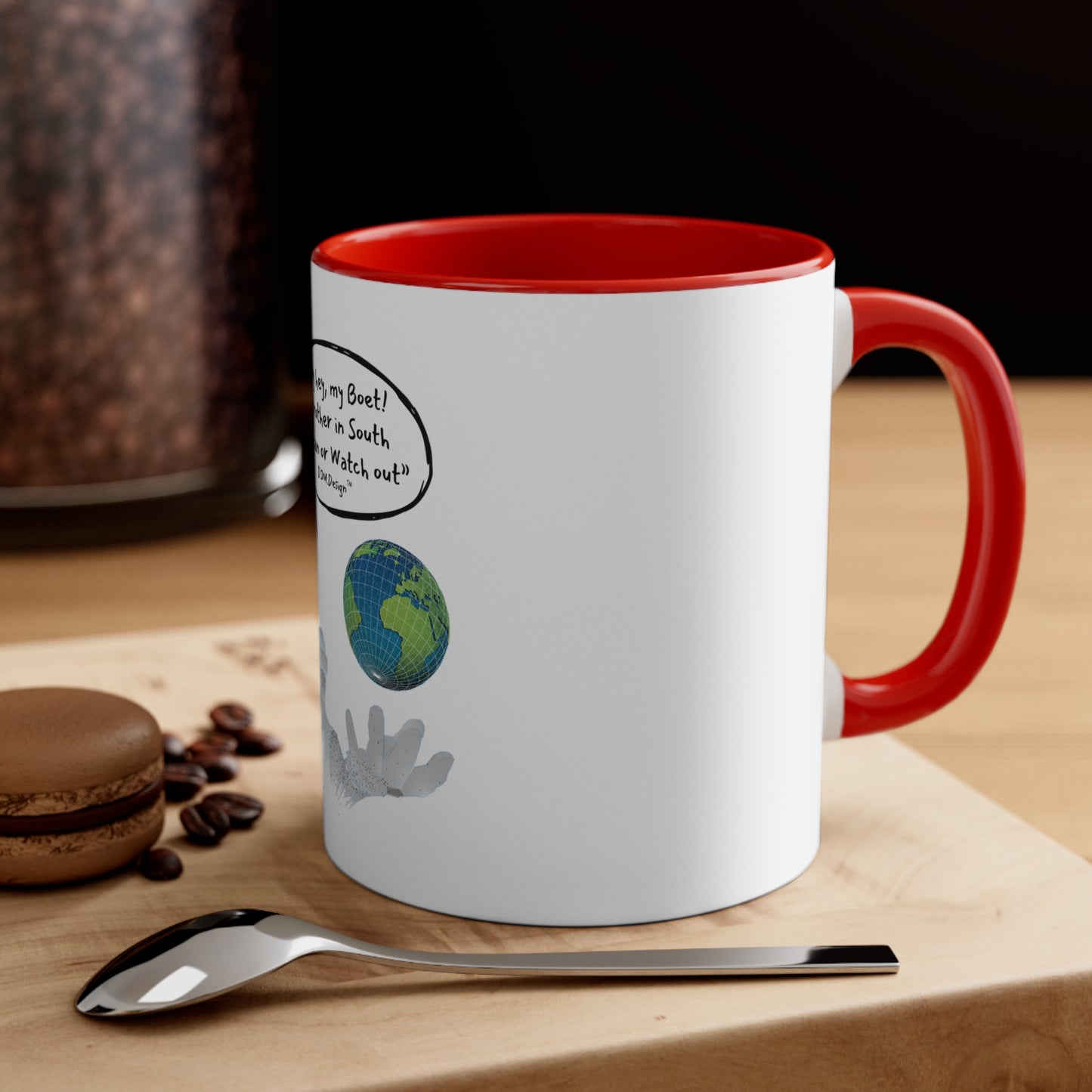 DJM.Design™ Hey Bru Accent Coffee Mug, 11oz (Ai Workshop 3K Leads Access) 250 Points