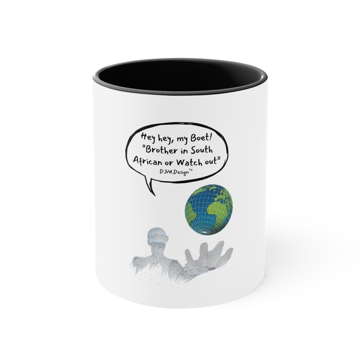 DJM.Design™ Hey Bru Accent Coffee Mug, 11oz (Ai Workshop 3K Leads Access) 250 Points