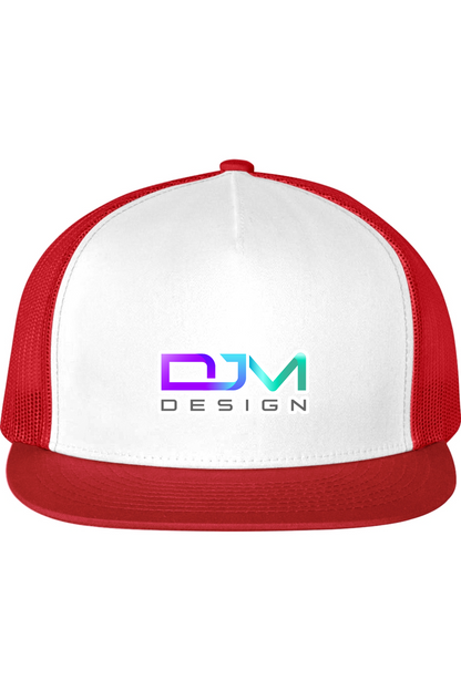 DJM.Design™ Flat Bill Trucker Cap (Ai Workshop 3K Leads Access) 390 Points